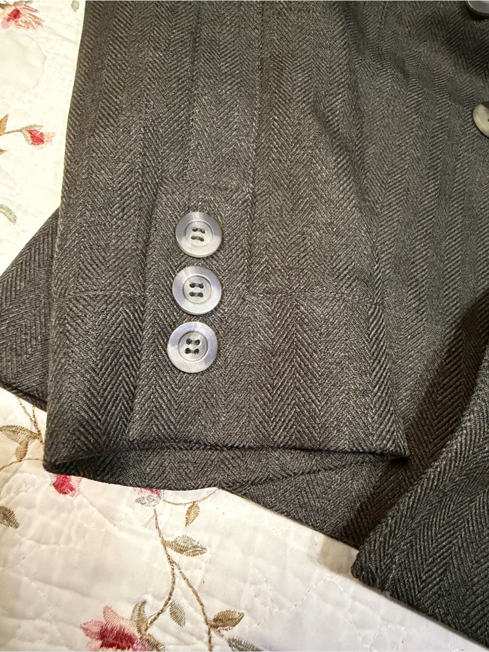 Antonio Melani Olive Green Double-Breasted Women's Blazer - Picture 5 of 6